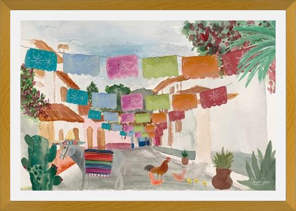 Cuadro Mural Pueblo Mexicano