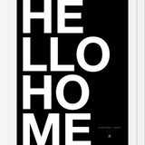 Cuadro Hello Home Black