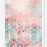 Cuadro Rose Clouds And Cubes