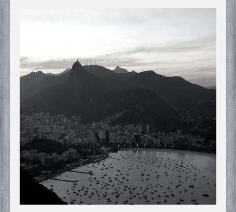 Cuadro Corcovado Sunset BW