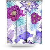 Cortina de Baño Purple Floral
