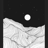Cuadro Lines in the mountains II