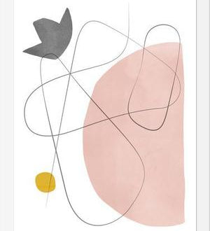 Cuadro Abstraction with gray lines 2