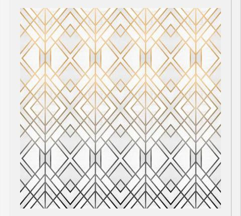 Cuadro Gold And Grey Geo