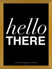 Cuadro Hello There Black