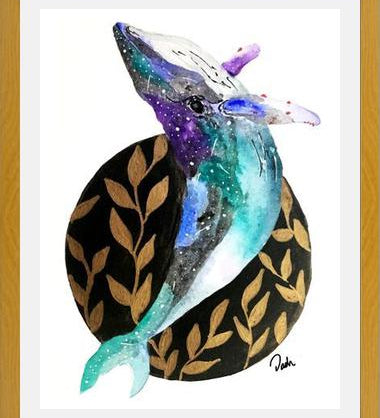 Cuadro Ballena & universo