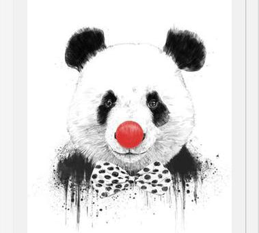 Cuadro Clown Panda