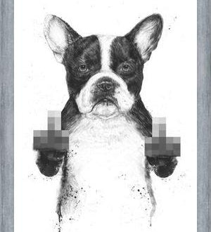 Cuadro Censored dog