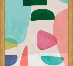 Cuadro Organic Bold Rounded Shapes