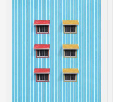 Cuadro Fachada de colores