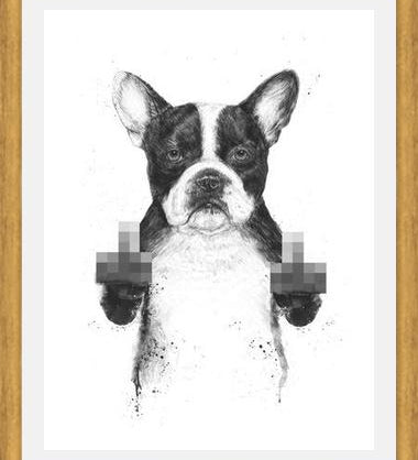Cuadro Censored dog