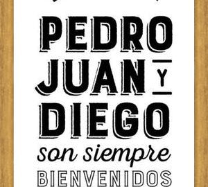 Cuadro Pedro Juan y Diego White