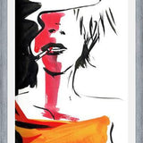 Cuadro mujer fumando