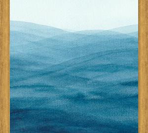 Cuadro Watercolor abstract waves