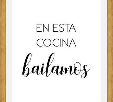 Cuadro En Esta Cocina Bailamos