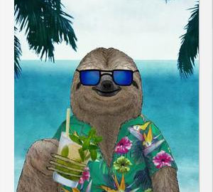 Cuadro Perezoso con un Mojito