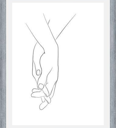 Cuadro Hands series - Walk with me