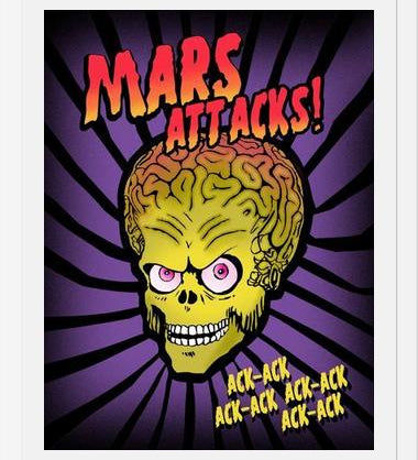 Cuadro Mars Attacks