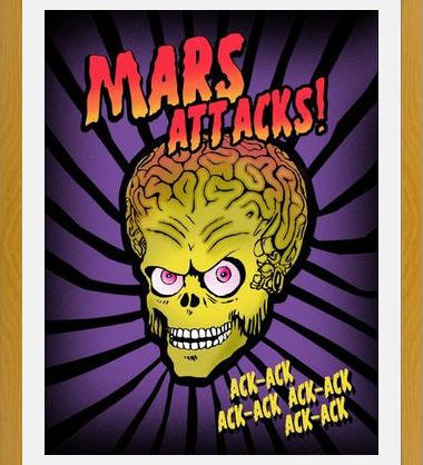 Cuadro Mars Attacks