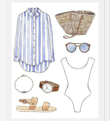 Cuadro BEACH OUTFIT