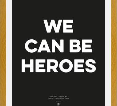 Cuadro Good Music David Bowie We can be heroes