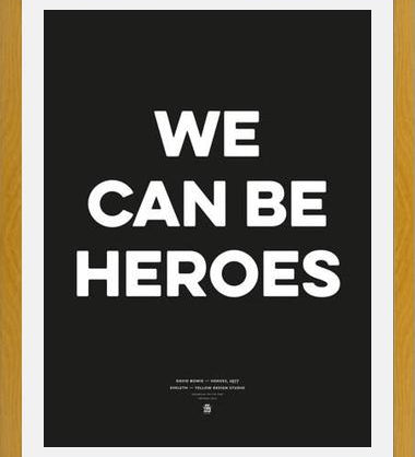 Cuadro Good Music David Bowie We can be heroes