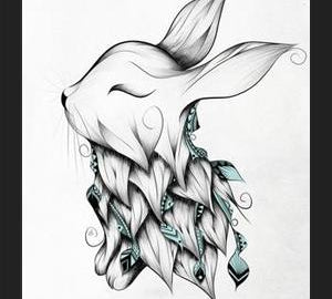 Cuadro Poetic Rabbit