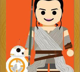 Cuadro Rey e BB8 Toy