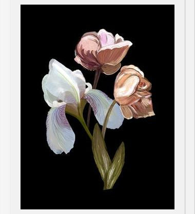 Cuadro Heirloom floral art bouquet