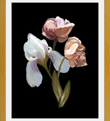 Cuadro Heirloom floral art bouquet