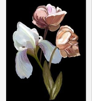 Cuadro Heirloom floral art bouquet