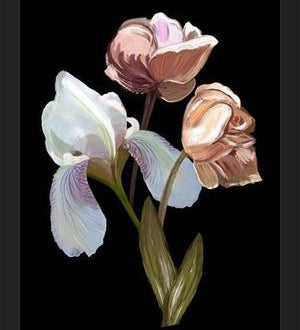 Cuadro Heirloom floral art bouquet