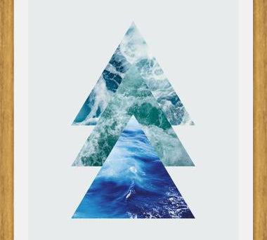 Cuadro Ocean Triangles