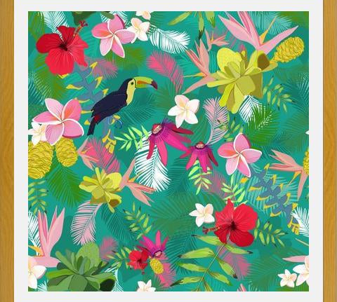 Cuadro Exotic Flowers Tropical