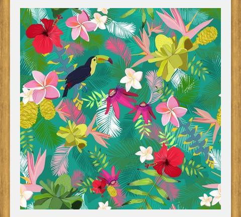 Cuadro Exotic Flowers Tropical