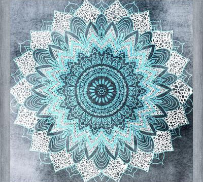 Cuadro BOHOCHIC MANDALA IN BLUE