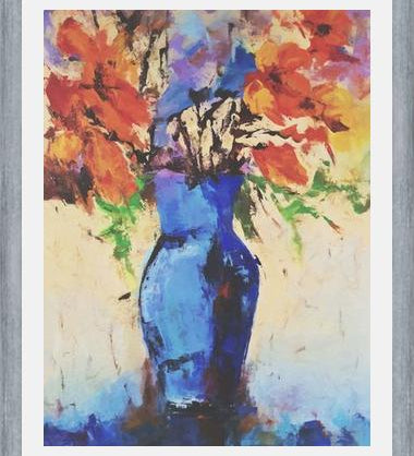Cuadro Blue Vase with Flowers