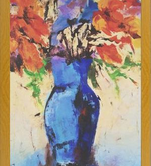 Cuadro Blue Vase with Flowers