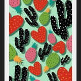 Enmarcado Cactus Love and Pineapples