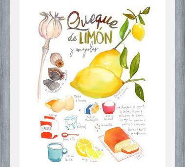 Cuadro Queque de Limón