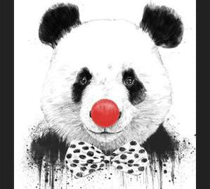 Cuadro Clown Panda