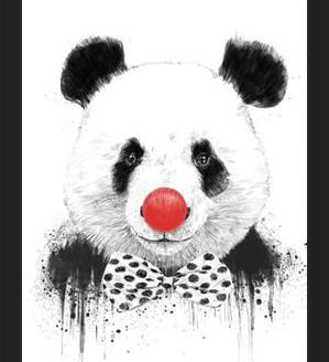 Cuadro Clown Panda