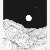 Cuadro Lines in the mountains II