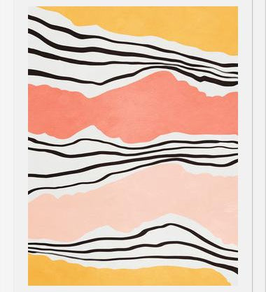 Cuadro Modern irregular Stripes 01