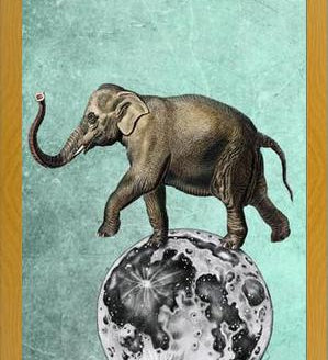 Cuadro Moon Circle