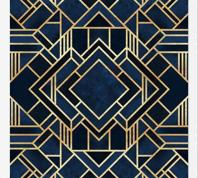 Cuadro Art Deco Blue