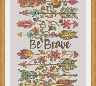 Cuadro Be Brave 2