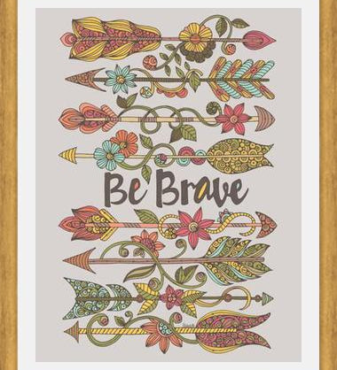 Cuadro Be Brave 2