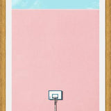 Cuadro Basquet rosado