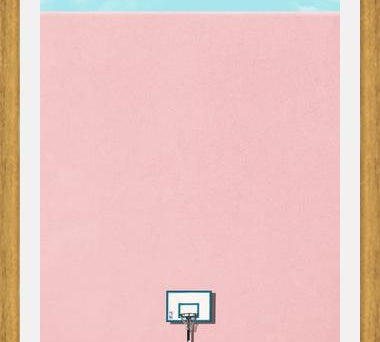 Cuadro Basquet rosado